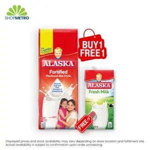 Buy 1 Alaska Fortified Powder Milk Drink Pouch 1900g Free Alaska Fresh Milk 1L