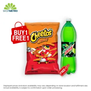 Buy 1 Cheetos Crunchy Cheese 215g Free 1 Pepsi 1.5L or Mt Dew 1.5L