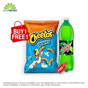 Buy 1 Cheetos Cheese Corn Puff 9oz Free 1 Pepsi 1.5L or Mt Dew 1.5L