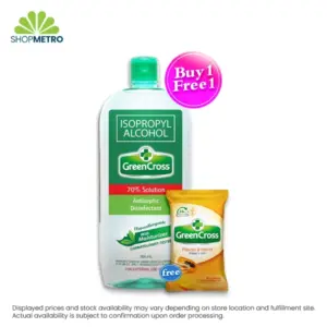Buy 1 Green Cross Ispropyl Alcohol with Moisturizer 70% 500ml Free Greencross Papaya Honey 55g