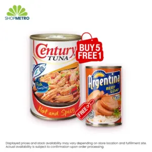 Buy 5 Century Tuna Hot & Spicy 155g Free Argentina Beef Loaf 150g