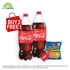 Buy 2 Coke Pet Regular 1.5L Free Mr. Chips Nacho Cheese 26g