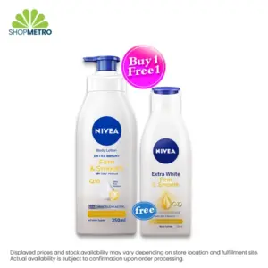 Buy 1 Nivea Extra Bright Firm And Smooth Lotion 380ml Free Nivea Extra Bright Firm And Smooth Lotion 200ml