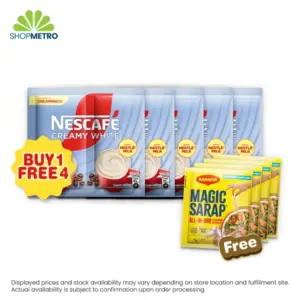 Buy 1 Tie Nescafe 3N1 Creamywhite Twin 40g Free 4pcs Maggi Magic Sarap 8g