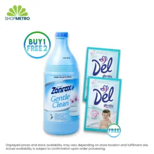Buy 1 Zonrox Bleach Gentleclean 900ml Free  Del Fabric Softener Gentle Protect 26ml