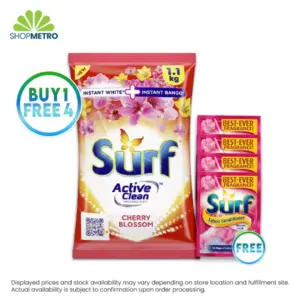 Buy 1 Surf Powder Cherry Blossom 1100g Free 4 Surf Fabcon Blossom Fresh Sachchet 28ml