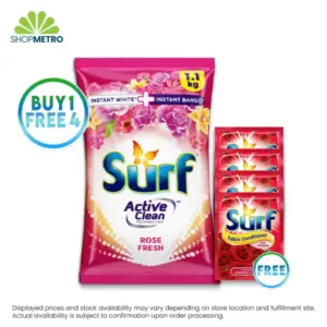 Buy 1 Surf Powder Rose Fresh 1100g Free 4 Surf Fabcon Luxe Perfume Sachchet 25ml