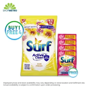 Buy 1 Surf Powder Sun Fresh 1100g Free 4 Surf Fabcon Fresh And Bloom 28ml