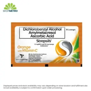 Strepsils Orange with Vitamin C Lozenges 8s