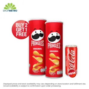 Buy 2 Pringles Original 102g Free Coke Regular Can 320ml