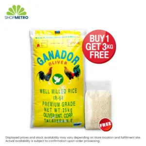 Buy 1 sack Ganador Rice 25kg Free Ganador Rice 3kg