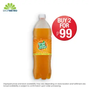 Buy 2 Fruit Soda Orange Pet 1.5L