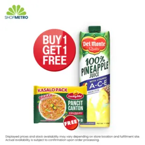 Buy 1 Del Monte 100% Pineapple Juice With Ace Tetra 1L Free Lucky Me! Pancit Canton Kalamansi Kasalo Pack 120g