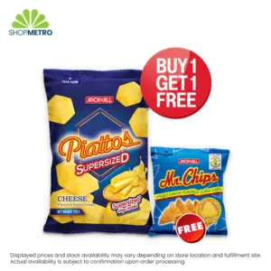 Buy 1 Piattos Supersized Pack Cheese Party 170g Free Mr. Chips Nacho Cheese 26g