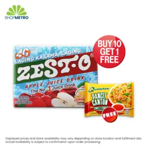 Buy 10 Zest-O Apple 200ml Free Quickchow Pancit Canton Sweet And Chili 65g