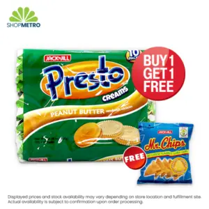 Buy 1 Presto Cream Peanut Butter 30g Free Mr. Chips Nacho Cheese 26g