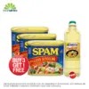Buy 3 Spam Luncheon Meat 25% Less Sodium 12oz Free West Coast Vegetable Oil 1L