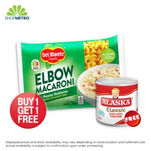 Buy 1 Del Monte Elbow Macaroni 400g Free Alaska Evaporated 140ml